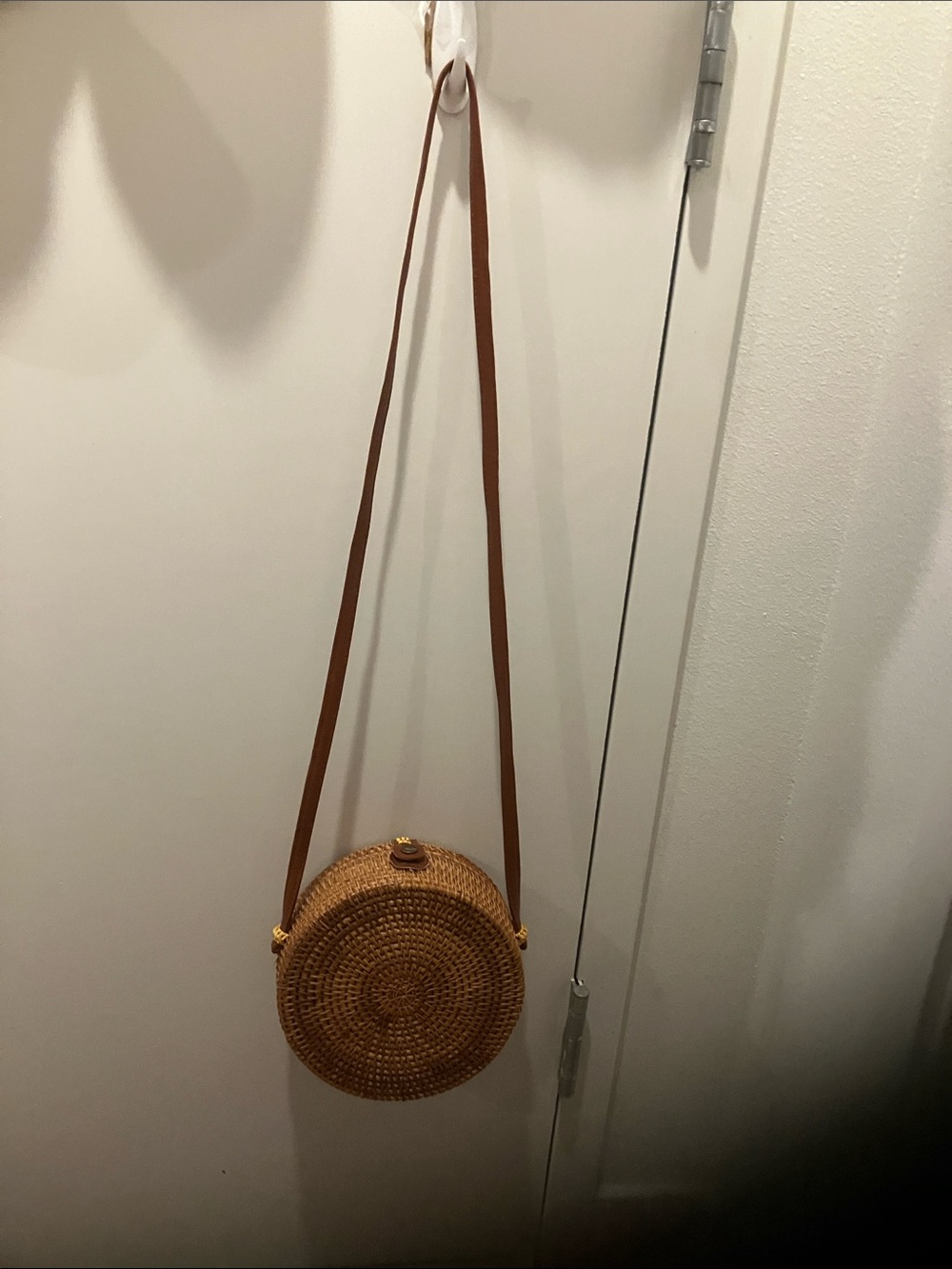 Boho rattan crossbody  bag